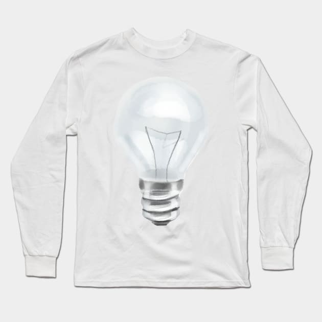 Light Bulb Long Sleeve T-Shirt by melissamiddle